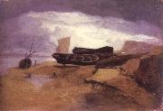 John sell cotman seashore with boats china oil painting reproduction